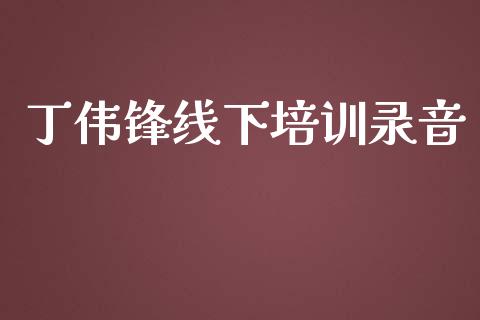 丁伟锋线下培训录音_https://www.qdlswl.com_股指_第1张