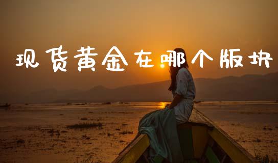 现货黄金在哪个版块_https://www.qdlswl.com_期货_第1张