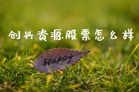 创兴资源股票怎么样_https://www.qdlswl.com_基金_第1张