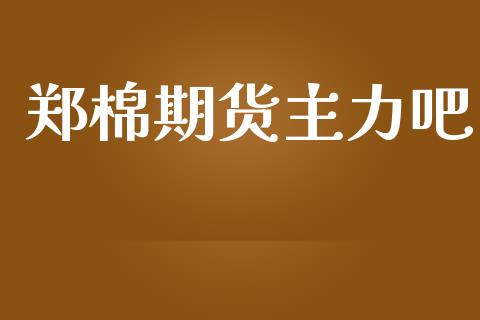 郑棉期货主力吧_https://www.qdlswl.com_股指_第1张