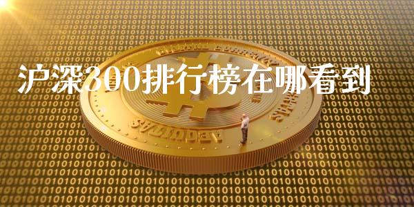 沪深300排行榜在哪看到_https://www.qdlswl.com_期货_第1张