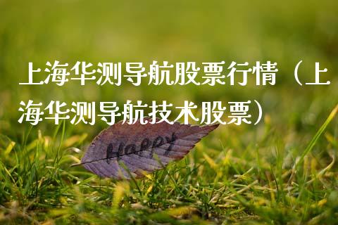 上海华测导航股票行情（上海华测导航技术股票）_https://www.qdlswl.com_股票_第1张