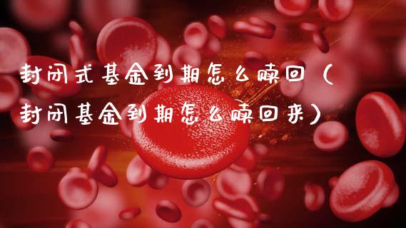 封闭式基金到期怎么赎回（封闭基金到期怎么赎回来）_https://www.qdlswl.com_基金_第1张