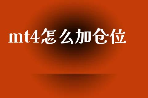 mt4怎么加仓位_https://www.qdlswl.com_外盘_第1张