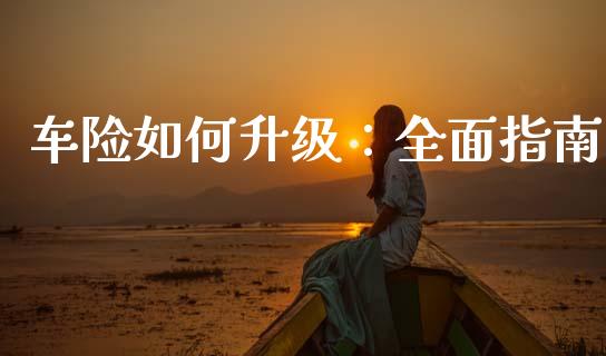 车险如何升级：全面指南_https://www.qdlswl.com_股指_第1张