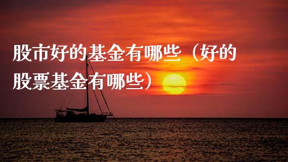 股市好的基金有哪些（好的股票基金有哪些）_https://www.qdlswl.com_理财_第1张