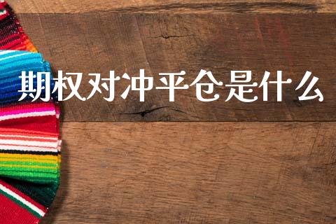 期权对冲平仓是什么_https://www.qdlswl.com_期货_第1张