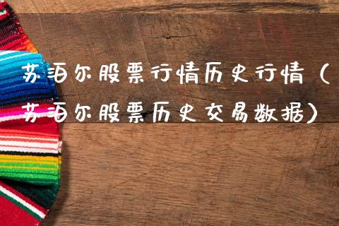 苏泊尔股票行情历史行情（苏泊尔股票历史交易数据）_https://www.qdlswl.com_内盘_第1张