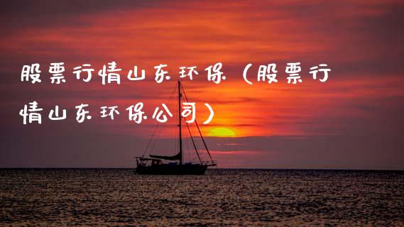 股票行情山东环保（股票行情山东环保公司）_https://www.qdlswl.com_外盘_第1张