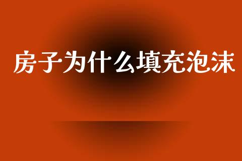 房子为什么填充泡沫_https://www.qdlswl.com_股票_第1张