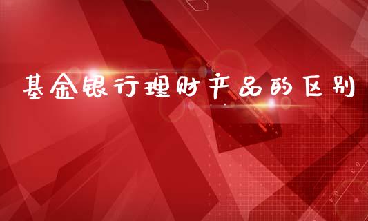 基金银行理财产品的区别_https://www.qdlswl.com_理财_第1张