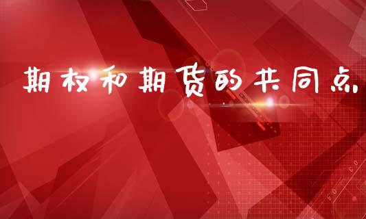 期权和期货的共同点_https://www.qdlswl.com_股指_第1张