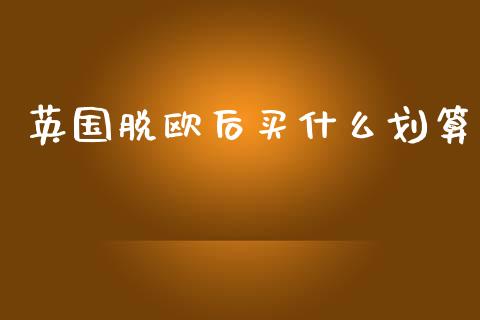 英国脱欧后买什么划算_https://www.qdlswl.com_理财_第1张
