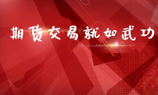 期货交易就如武功_https://www.qdlswl.com_基金_第1张