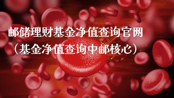 邮储理财基金净值查询官网（基金净值查询中邮核心）_https://www.qdlswl.com_理财_第1张
