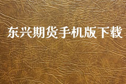 东兴期货手机版下载_https://www.qdlswl.com_期货_第1张