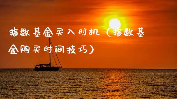 指数基金买入时机（指数基金购买时间技巧）_https://www.qdlswl.com_理财_第1张