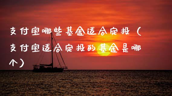 支付宝哪些基金适合定投（支付宝适合定投的基金是哪个）_https://www.qdlswl.com_基金_第1张