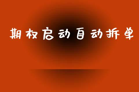 期权启动自动拆单_https://www.qdlswl.com_内盘_第1张