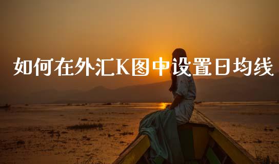 如何在外汇K图中设置日均线_https://www.qdlswl.com_基金_第1张