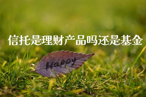 信托是理财产品吗还是基金_https://www.qdlswl.com_理财_第1张