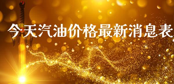 今天汽油价格最新消息表_https://www.qdlswl.com_股指_第1张