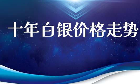 十年白银价格走势_https://www.qdlswl.com_股指_第1张