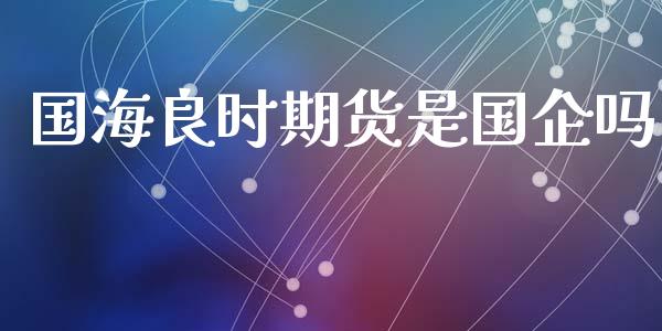 国海良时期货是国企吗_https://www.qdlswl.com_直播_第1张