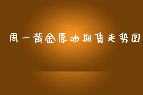 周一黄金原油期货走势图_https://www.qdlswl.com_股指_第1张